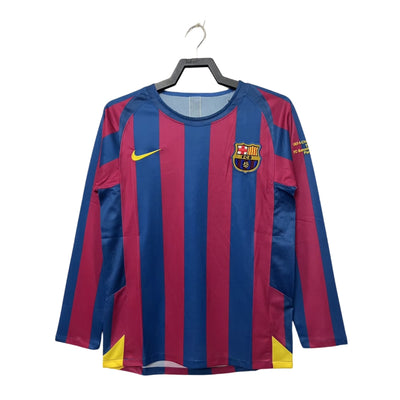 Retro 05/06 Barcelona Home Long Sleeve Champions League