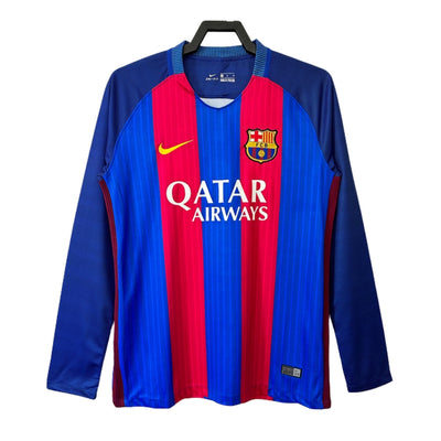 Retro 16/17 Barcelona Home Long Sleeve