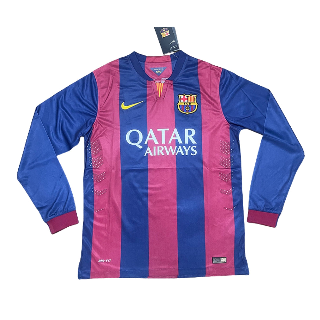 Retro 14/15 Barcelona Home Long Sleeve