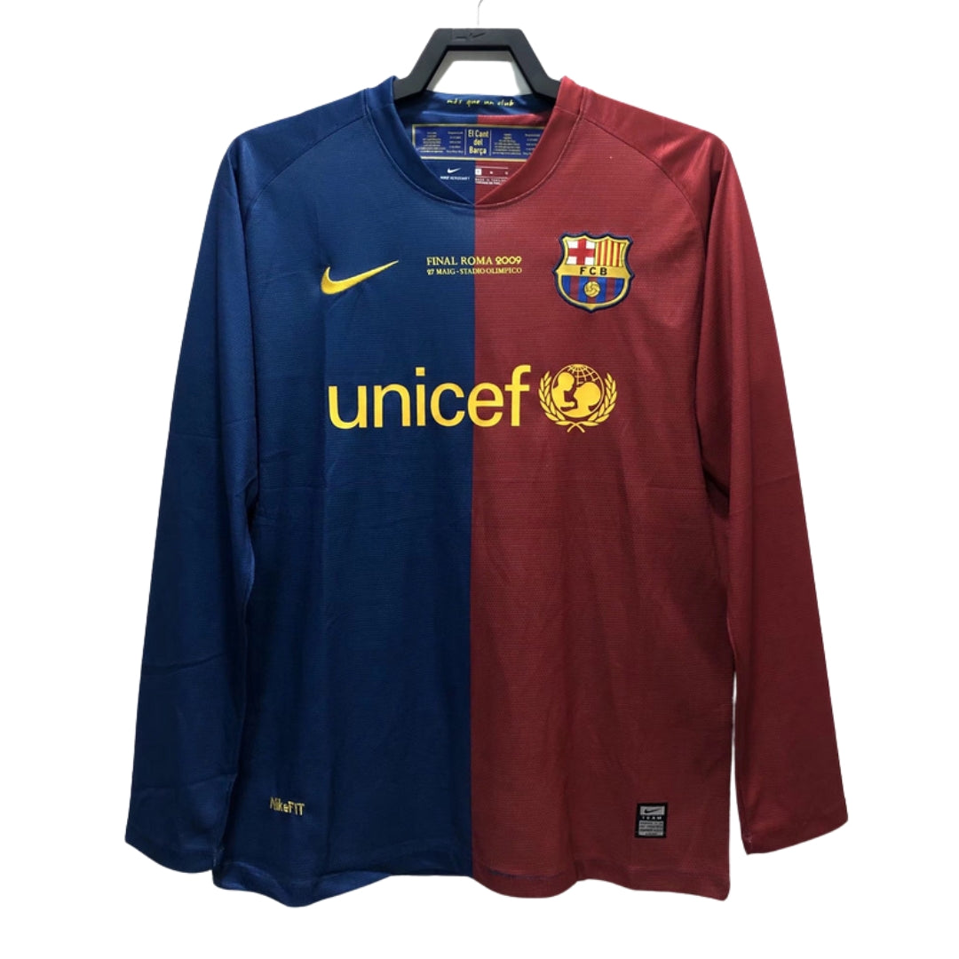 Retro 08/09 Barcelona Home Long Sleeve