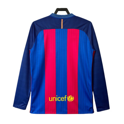 Retro 16/17 Barcelona Home Long Sleeve