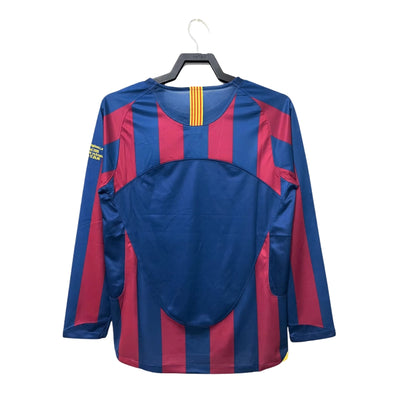 Retro 05/06 Barcelona Home Long Sleeve Champions League